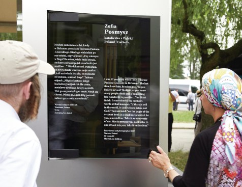 "Through the Lens of Faith," at the Auschwitz-Birkenau State Museum, designed by Studio Libeskind and featuring photographs by Caryl Englander.