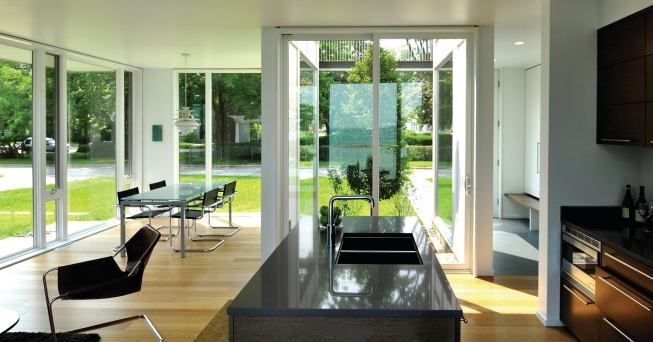 Kitchen and attached dining area