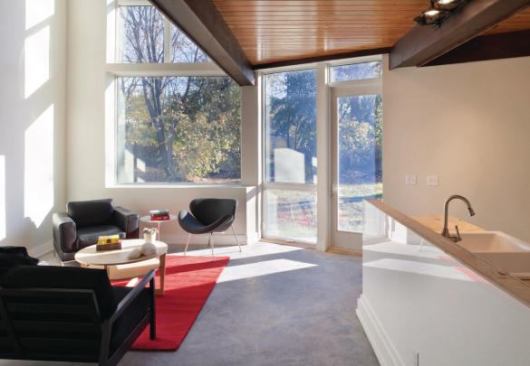 Kitchen and living area