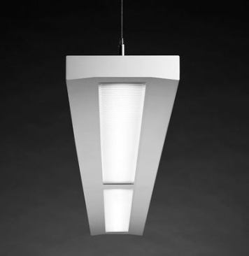 Vertex, Litecontrol
This high-performance Vertex direct/indirect pendant designed for classrooms uses T8 lamps. It provides 65 percent uplight and 35 percent downlight. However, optional optical components can be added to change the distribution allocation to create these configurations: 35 percent uplight and 65 percent downlight, 20 percent uplight and 80 percent downlight, or 100 percent downlight. Vertex is available with a white blade baffle option or a soft-glow lens option. A fixture-integrated photo sensor that works with Litecontrol's daylight-harvesting control solution is also available.
litecontrol.com