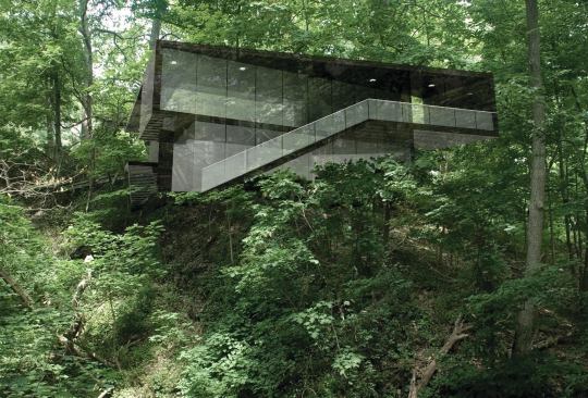 The firm's design for the Cliff Street House in Ithaca, N.Y.