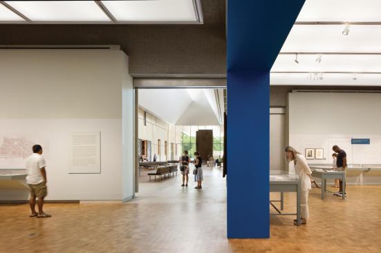 One of the new exhibition galleries at the Barnes Foundation designed for travelling exhibits.