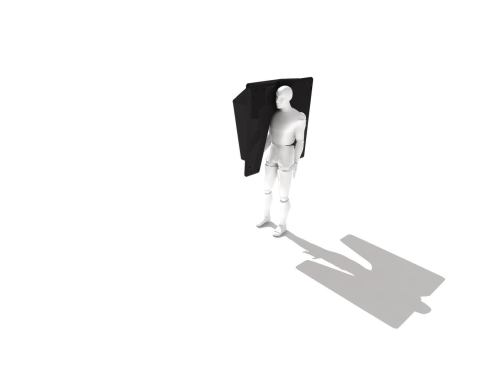 Weighing 23 pounds when empty, the PV-Pod is portable and designed to be carried on a person's shoulder.