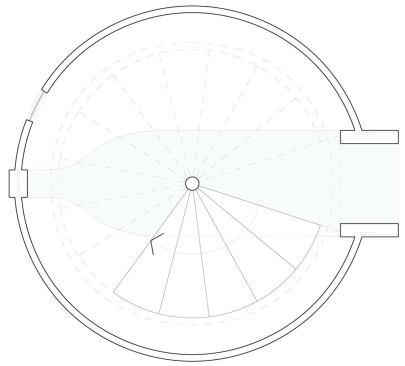 Stair node plan

Molded and insulated inserts, placed between the nodes' core and shell, determine the use and floor plan of the space. All fixtures come standard, and because of the nature of the nodes' mass production, elements are fixed in place.