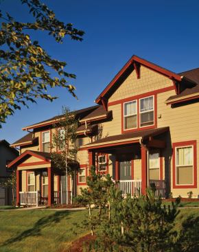 Walsh Construction used thermal imaging and blower door technology during construction to diagnose unforeseen problems and fix exterior walls before they were closed in. Each home achieved a rating of 2.5 air changes per hour at 50 Pascals or less.