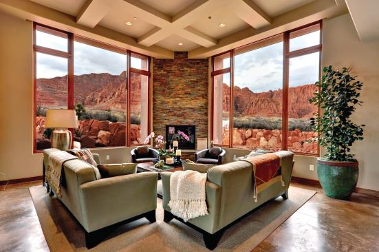 Sierra Pacific windows open the home to sunlight and views while controlling solar heat gain.