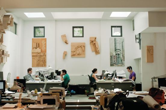 "We interview people because we want them in the studio," Tsien says. "They come understanding that."