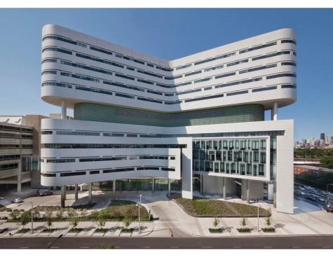 Exterior, as seen from campus.