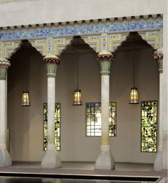 Fire ravaged the estate, but elements of the loggia were salvaged and resurrected in 1980 in the Charles Engelhard Court of the Metropolitan's American Wing, a gift of Tiffany collectors Hugh F. and Jeannette G. McKean. The Charles Hosmer Morse Museum of American Art, which Jeannette McKean founded in Winter Park, Fla., shared its holdings to produce the Metropolitan museum's exhibition.