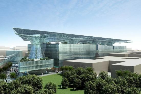 Among the sustainable goals of Masdar City, designed by Foster Partners, is carbon-neutral operation.