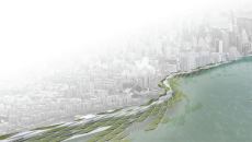 Agency’s Super Levee Urban Farm from 2010 looks at the role of infrastructure in light of future climate change. As sea levels are expected to rise, their design proposes a series of levees around Manhattan.