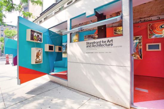 This summer, bright color lurks behind artist Vito Acconci and architect Steven Holls iconic fa&ccedil;ade, as Storefront presents work from Dutch artists Haas&Hahn in the exhibition "Painting Urbanism: Learning from Rio."