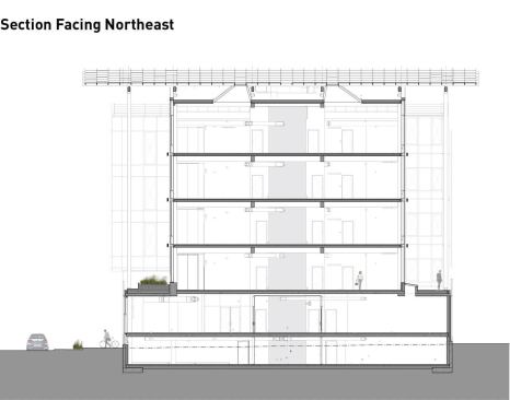 The Bullitt Center section facing Northeast