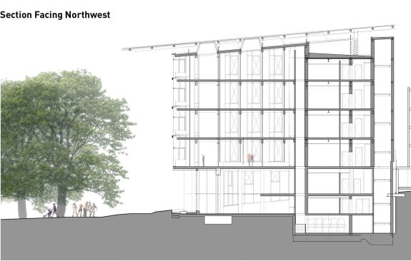 The Bullitt Center section facingn Northwest