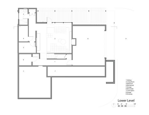 The new lower-level floor plan.

