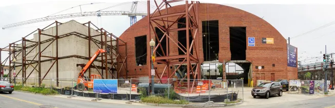 Uline Arena development, in August 2016