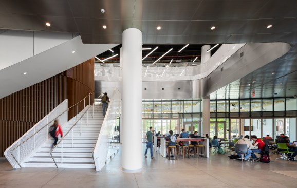 The building's first-floor "melting pot" (note: all photos were taken pre-pandemic)