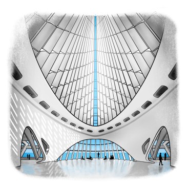 Milwaukee Art Museum, designed by Santiago Calatrava, FAIA