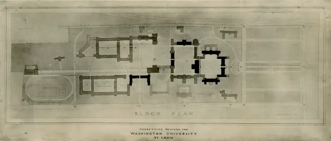 1899 Cope and Stewardson Campus Plan