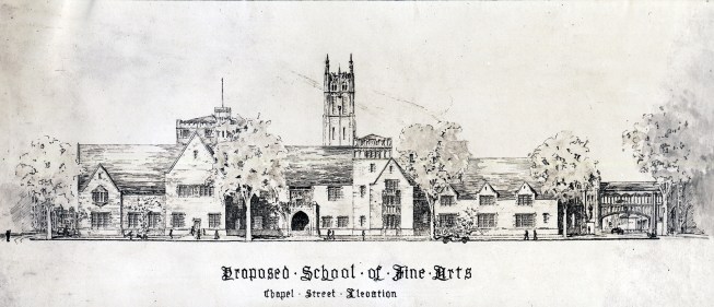Hyman Feldman's thesis project (class of 1919), which helped persuade Yale to expand the School of Fine Arts