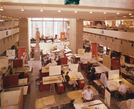 Studios in Rudolph Hall (then the Art and Architecture building) in 1963