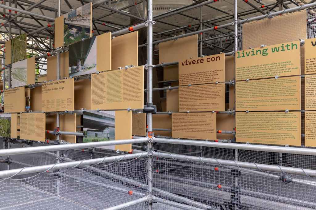 The installation by Brendan McFarlane Dominique Jakob for the French Pavillion.
