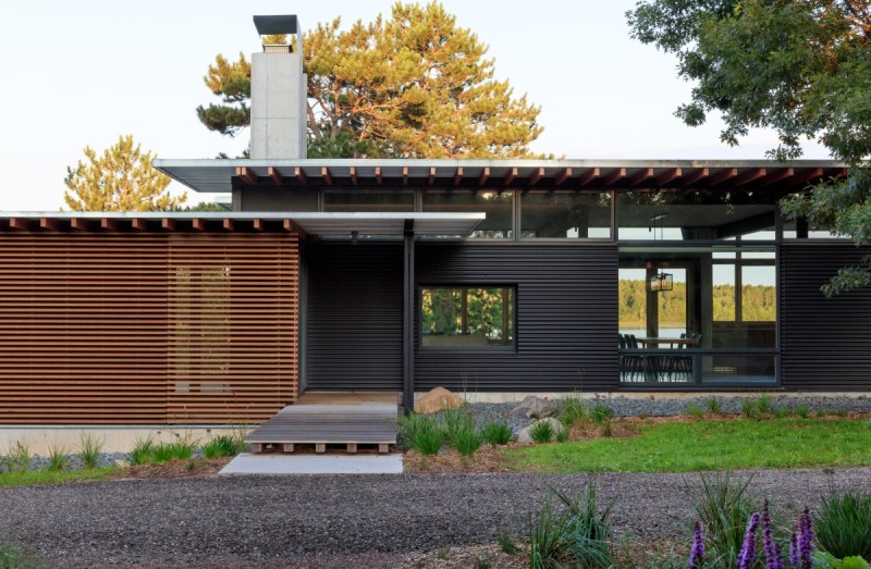 Box Camp in northwestern Wisconsin, by SALA Architects. Photo by Paul Crosby.