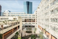 Credit: Lisa RicciottiThe façade of Cité Scolaire Internationale Jacques Chirac in Marseille, France, uses 880 openwork panels made of bio-composites.